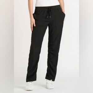 Warehouse One Ruched Black Athletic Jogger